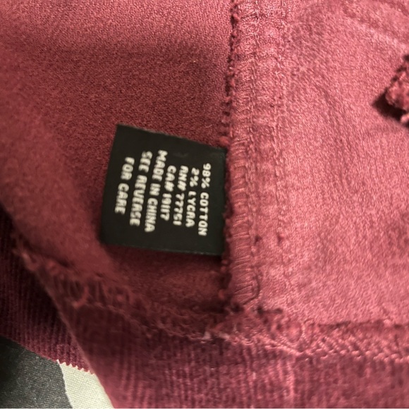 Betsey Johnson Burgundy blazer/ jacket with Button Accents - Picture 4 of 6